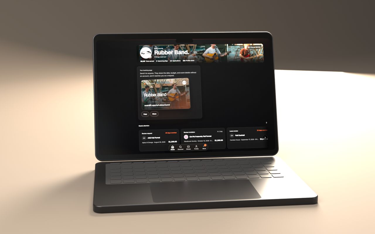 Artist dashboard